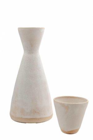 CERAMICS-ILIANA BOTTLE WITH 4 GLASSES - 18x8.5cm - Image 3