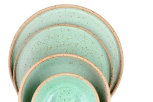 CERAMICS-ILIANA FOOD PLATE - 27x2cm - PALE GREEN - Image 3