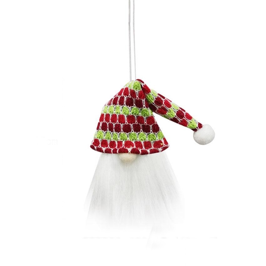 CHRISTMAS HANGING ORNAMENT – BOTTLE COVER – RED-GREEN