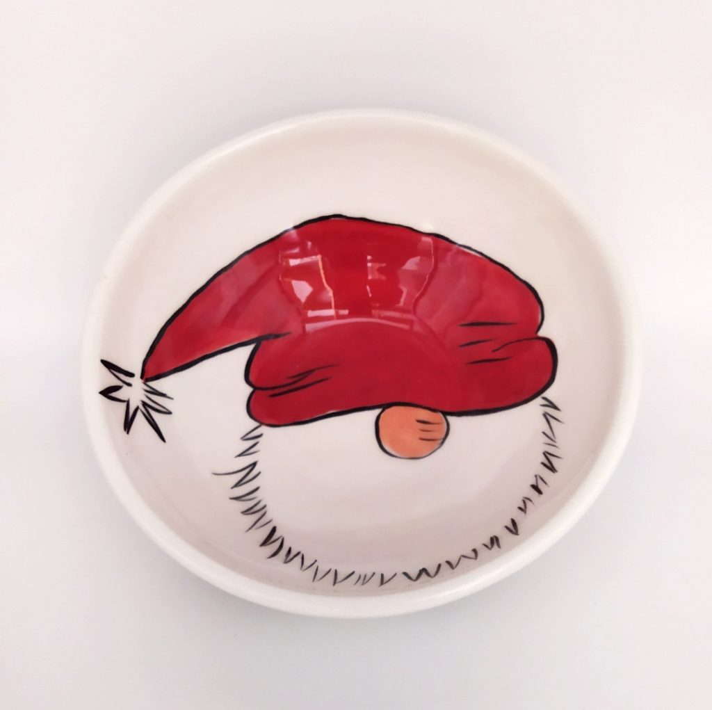 CHRISTMAS FOOD BOWL SMALL - SANTA