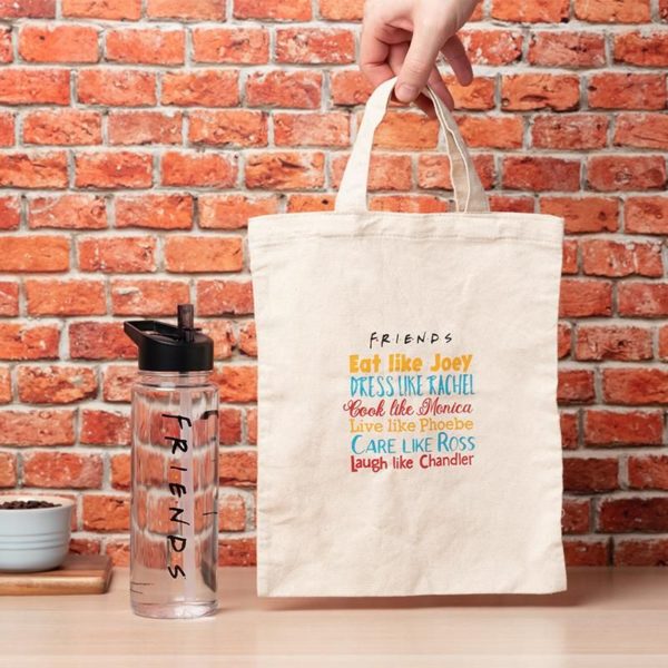 Friends Water Bottle and Tote Set