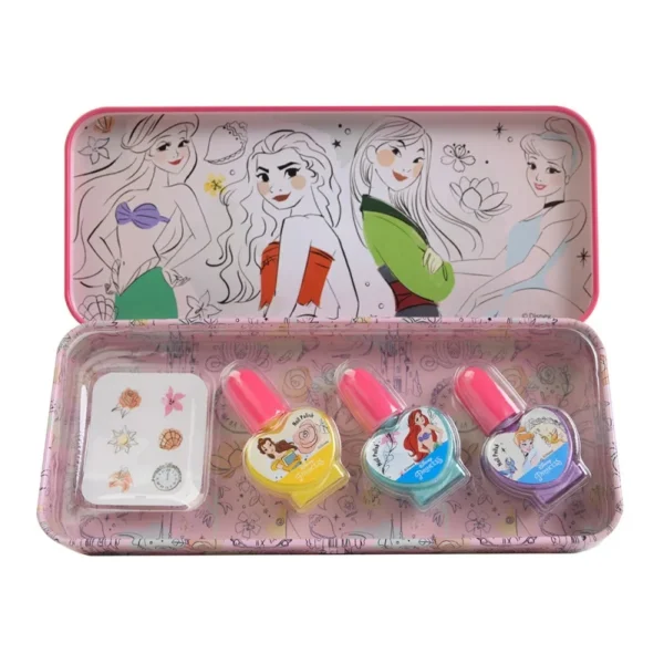 Markwins Disney Princess Enchanting Destinations Nail Polish Tin - Set  Manicure per Bambine - Astuccio in Latta Principesse Disney con Kit Smalti  Bambina e Adesivi Unghie - Giochi e Regali per Bambini 