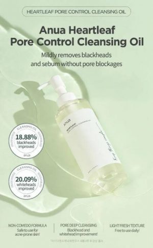 ANUA HEARTLEAF PORE CONTROL CLEANSING OIL 200ML - Image 3