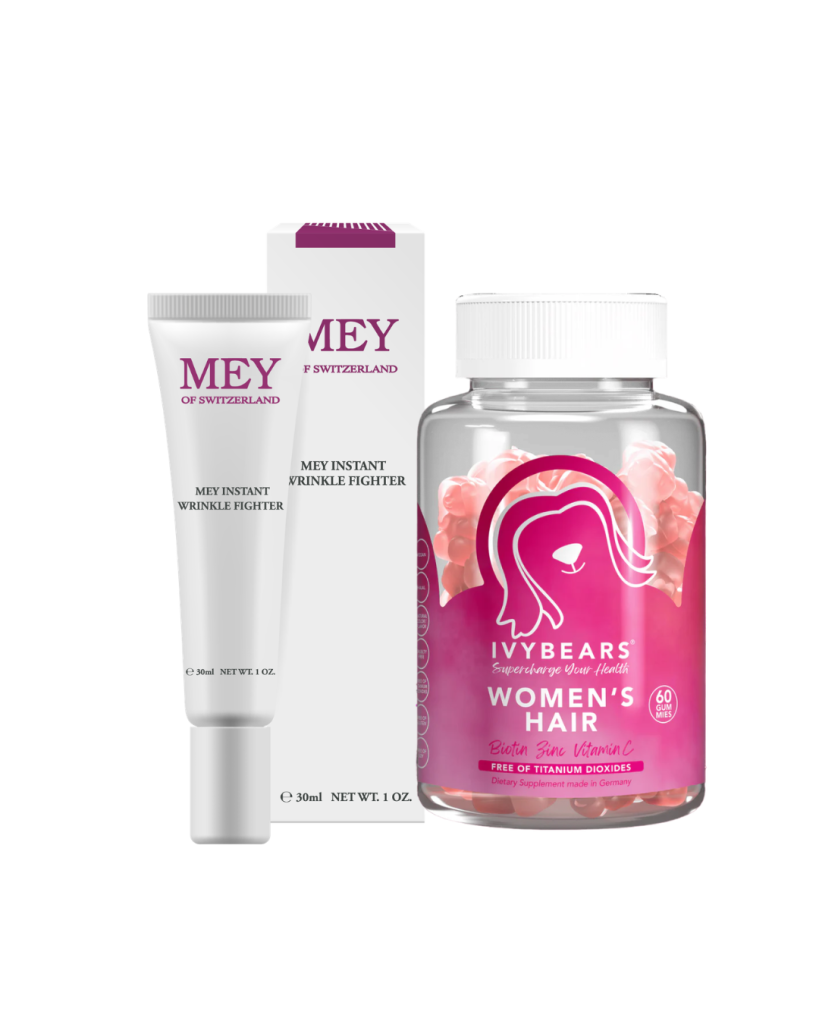 PROMO PACK MEY INSTANT WRINKLE FIGHTER & IVYBEARS WOMENS'S HAIR