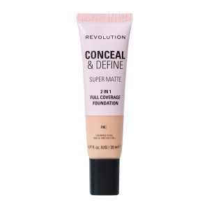 Revolution Conceal & Define Full Cover Tube Foundation F4C 23ml