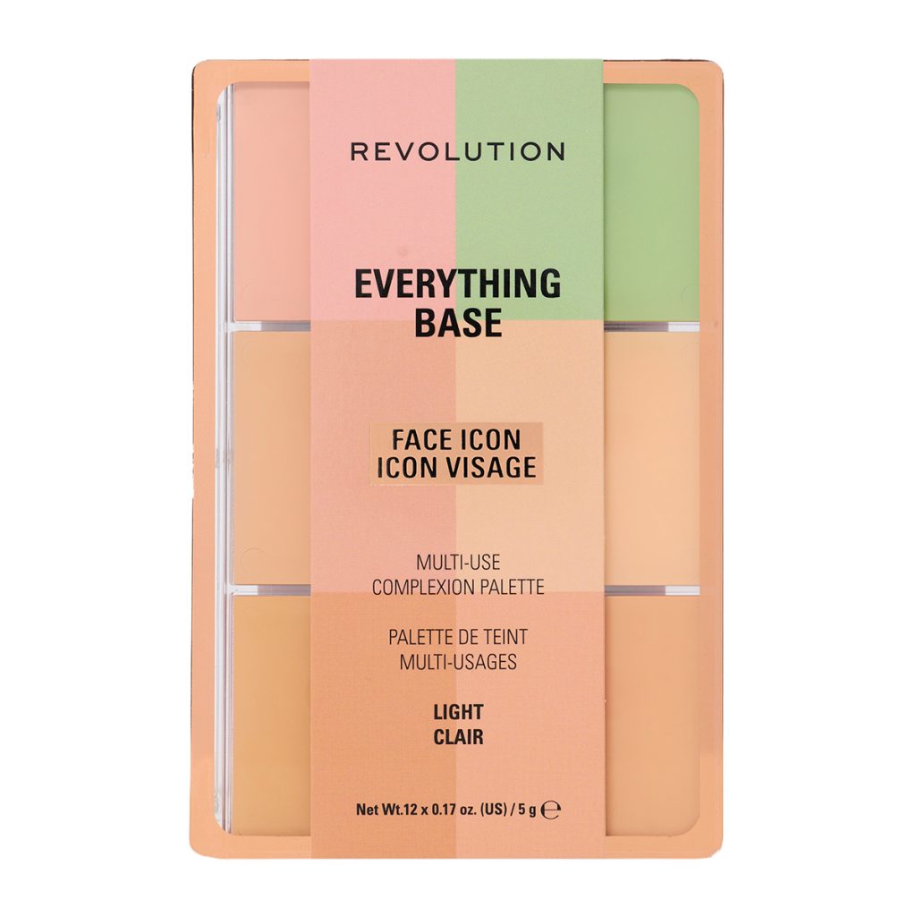 Revolution Everything Base Face Icon Complexion Palette Light